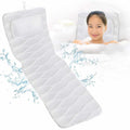 Ultra-Long Full-Length Bath Pillow for Spa-Quality Neck & Body Support