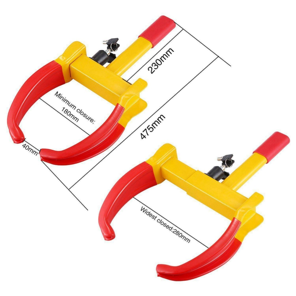 Heavy Duty Security Wheel Clamp | Caravan Car Van Trailer Lock