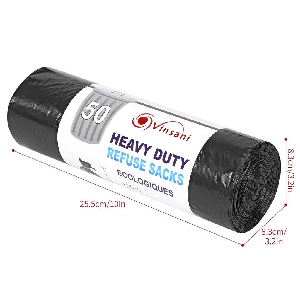 VINSANI 50pcs 100L HEAVY DUTY BIN BAGS 1010422