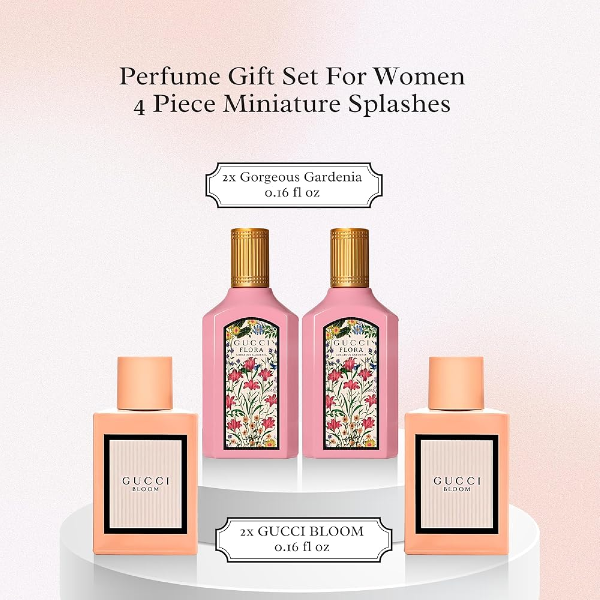 Gucci Bloom & Flora Miniature Gift Set (Eau De Parfum 5ml x2  Eau De Parfum 5ml x2)