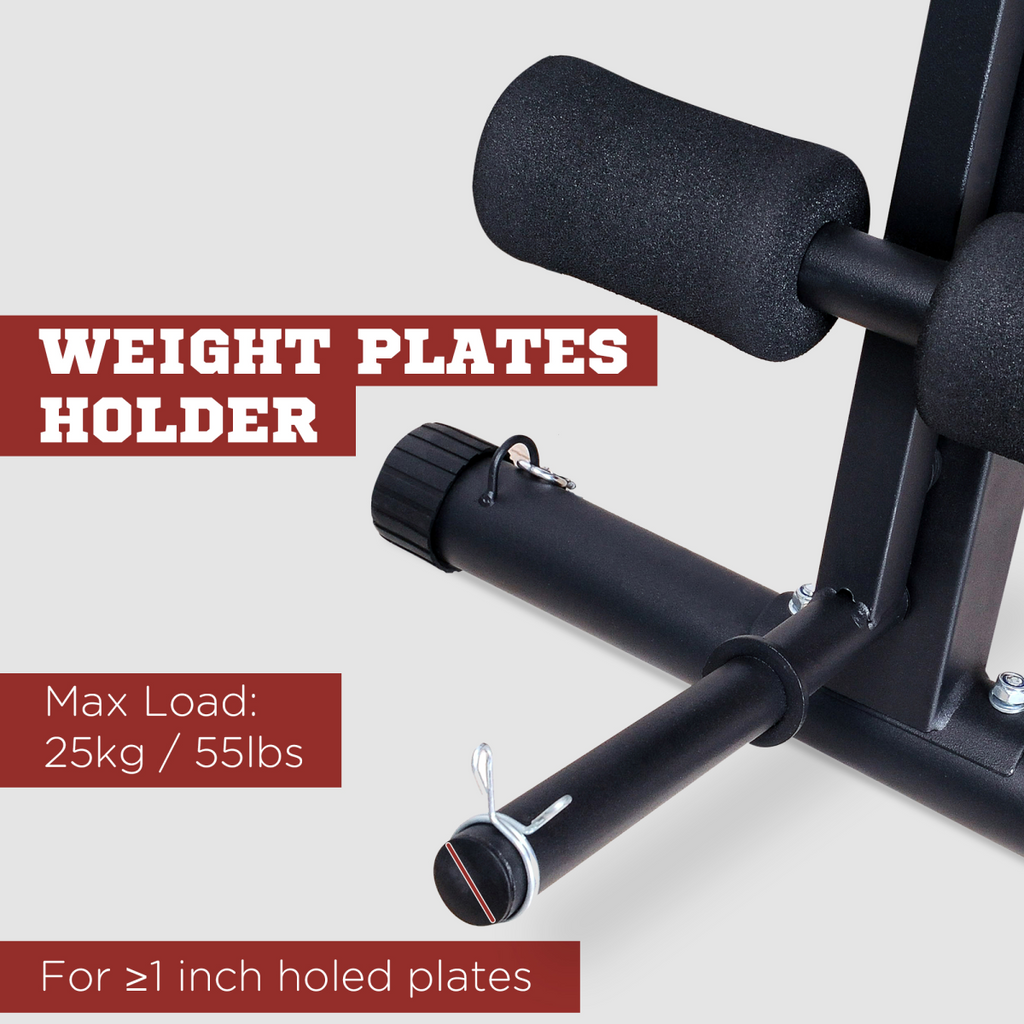 HOMCOM foldable dumbbell bench with 7 incline adjustments for versatile weight training workouts.