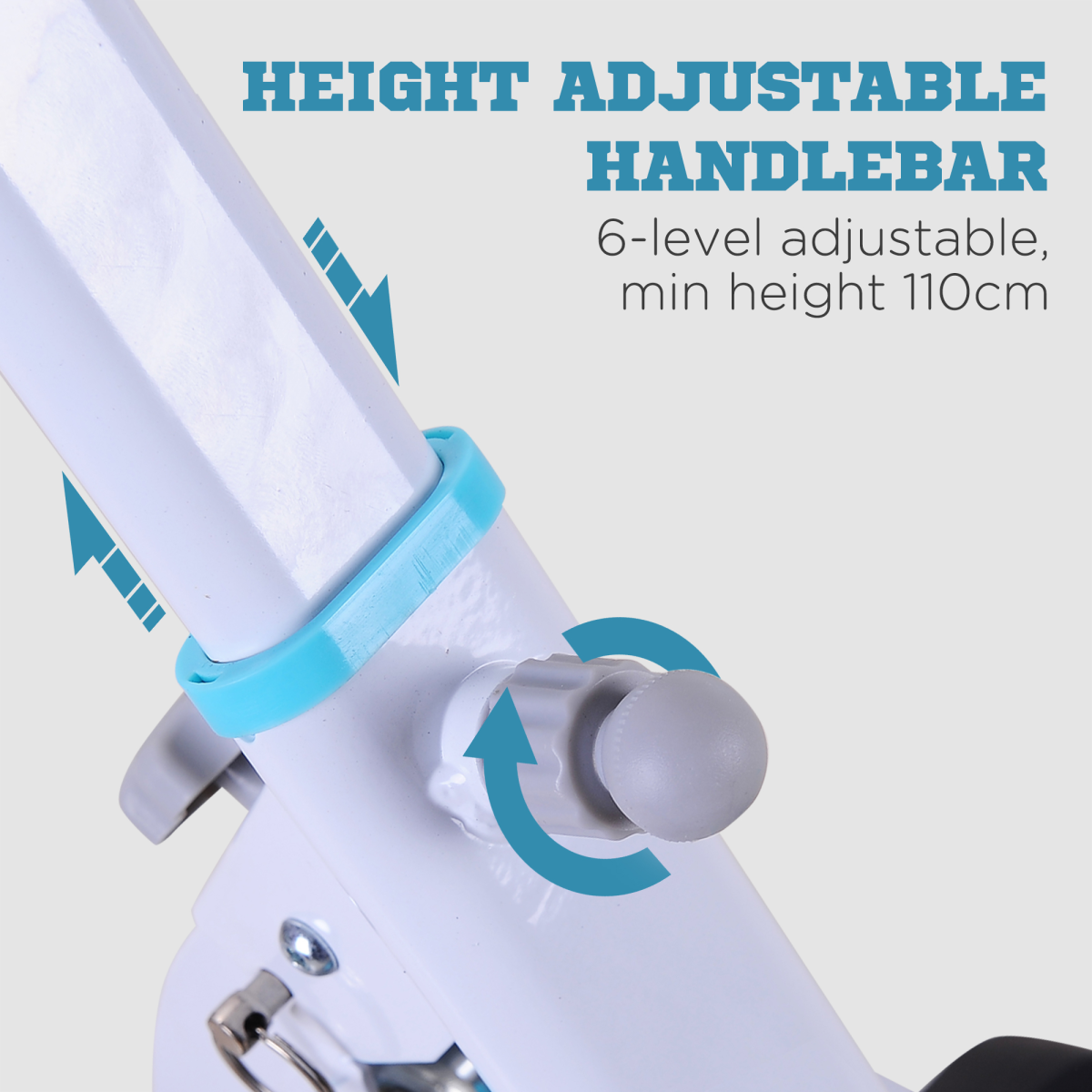 Foldable ActiveGear stepper fitness machine with handlebars for effective cardio workouts in a compact design.