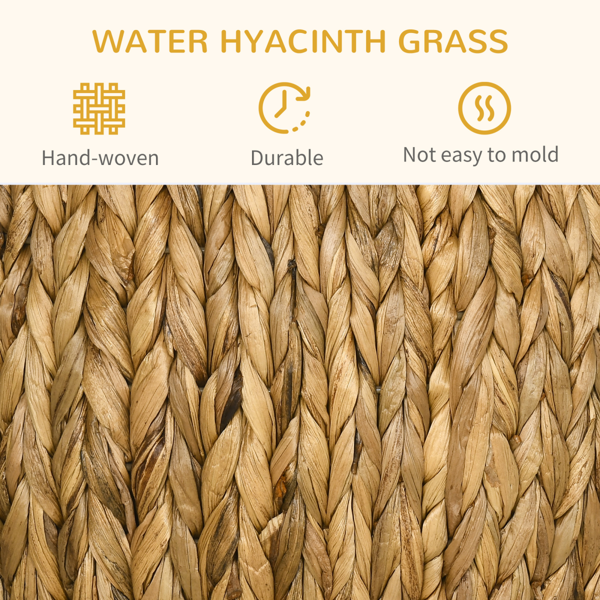 Rattan Cat House Stool, Wicker Kitten Bed for Outdoors and Indoors w/ Cushion