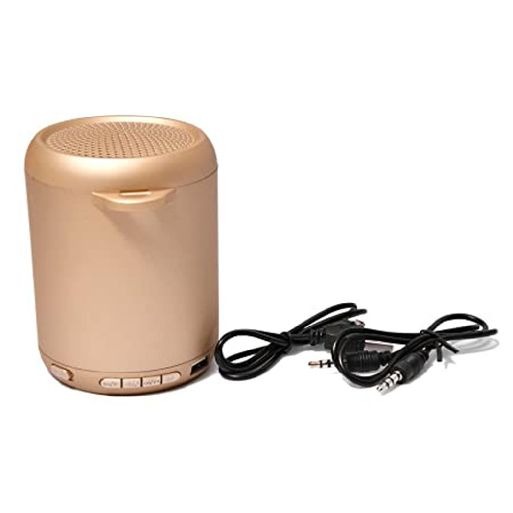 Gold Sound Activated LED Light Bluetooth Speaker with Dancing Fountain by NBY, showcasing vibrant lights and water display.