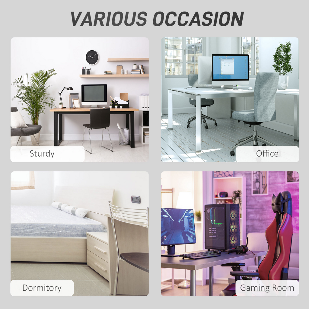 L-Shaped Corner PC Desk Table w/ Drawer Home Office Workstation, Black HOMCOM