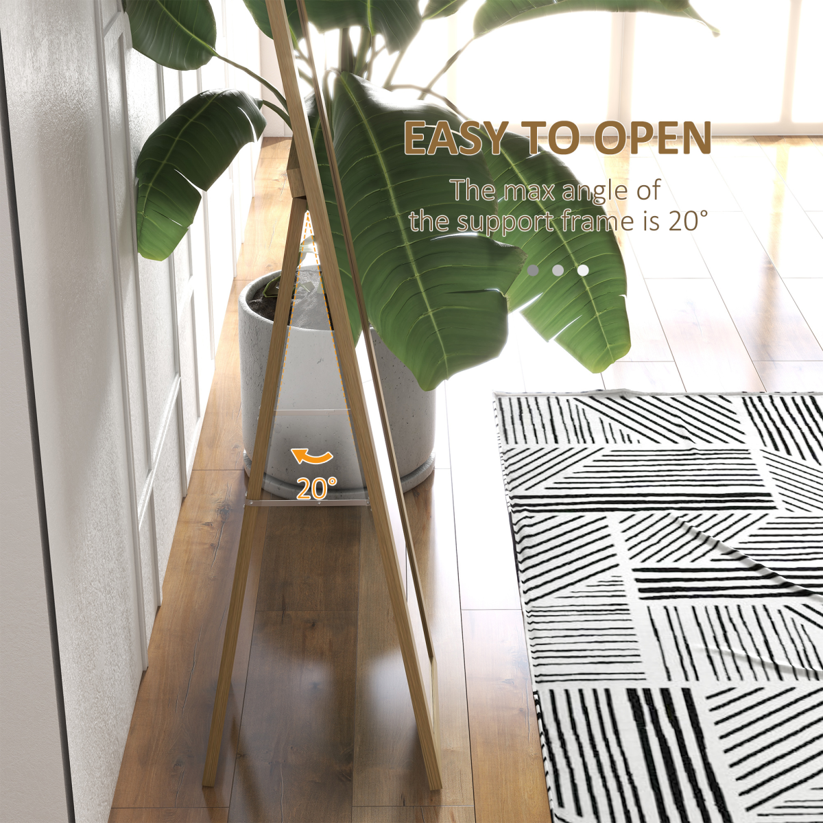 Full Length Farmhouse Mirror - Hanging & Freestanding - Rustic Style