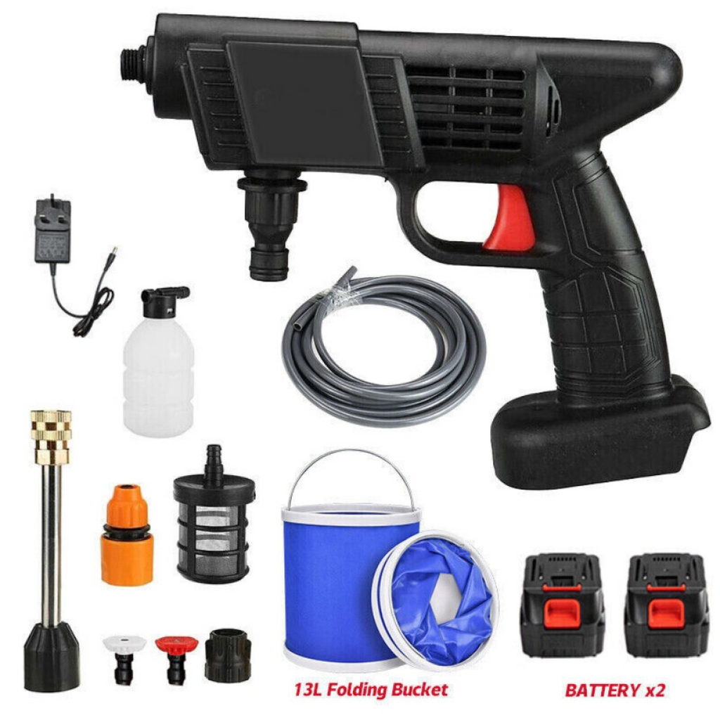 Portable Cordless Car Pressure Washer | 2 Battery 21V 1500W
