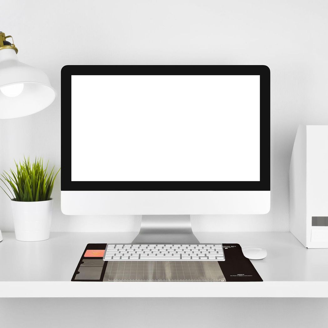 Brown multifunctional eco-friendly office desk mouse mat by Aquarius made from PVC and DS material.