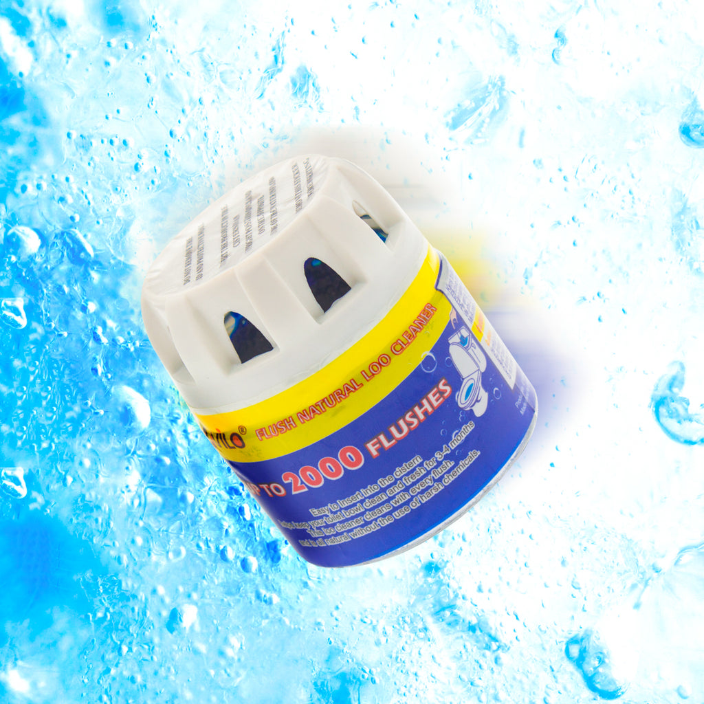EcoFlush 2000 Natural Loo Cleaner - Sparkling Toilet, Gentle Formula