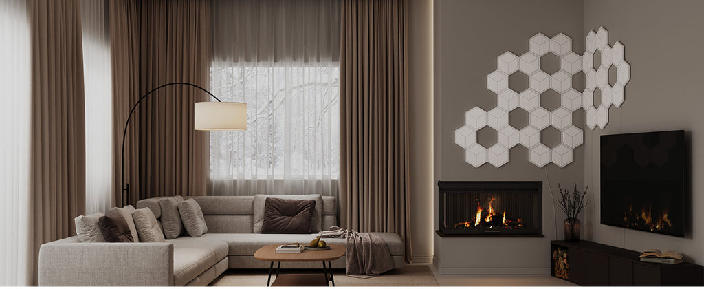 Govee Glide Hexagon LED Panels 7-Pack, 129 LEDs, Razer Chroma Sync