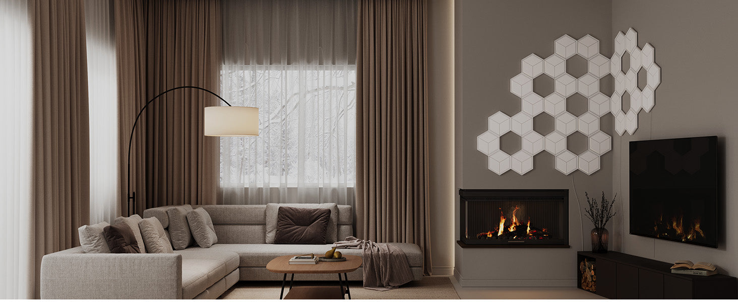 Govee Glide Hexagon LED Panels 7-Pack, 129 LEDs, Razer Chroma Sync