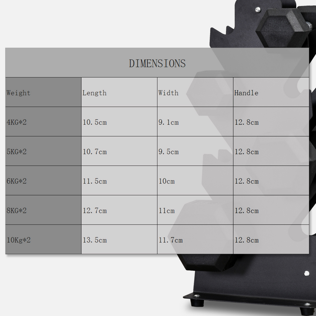 Hexagonal 2x4kg dumbbells for weight lifting, ideal for home fitness exercises by ActiveGear.