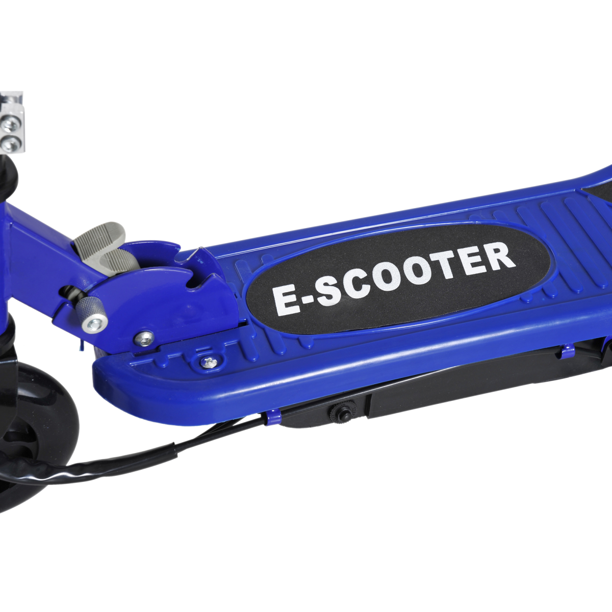 Folding electric scooter for kids by FunZone, showing 12V battery and design suitable for ages 7-14, max speed 12km/h.