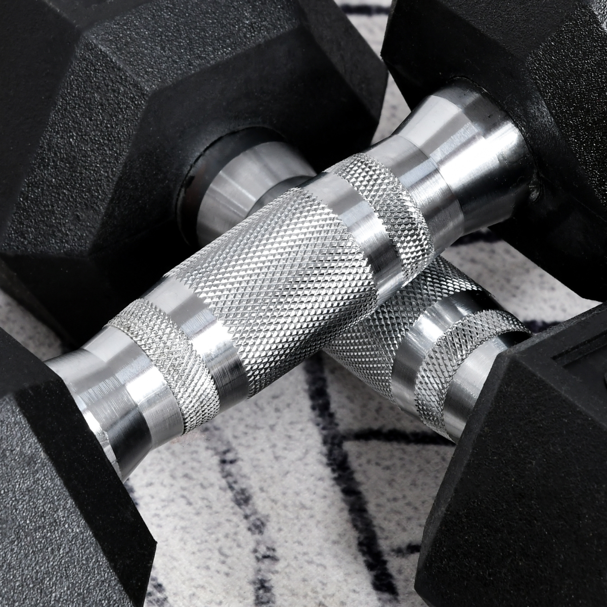 Hexagonal dumbbells 2x6kg by ActiveGear, designed for weight lifting and home fitness workouts.