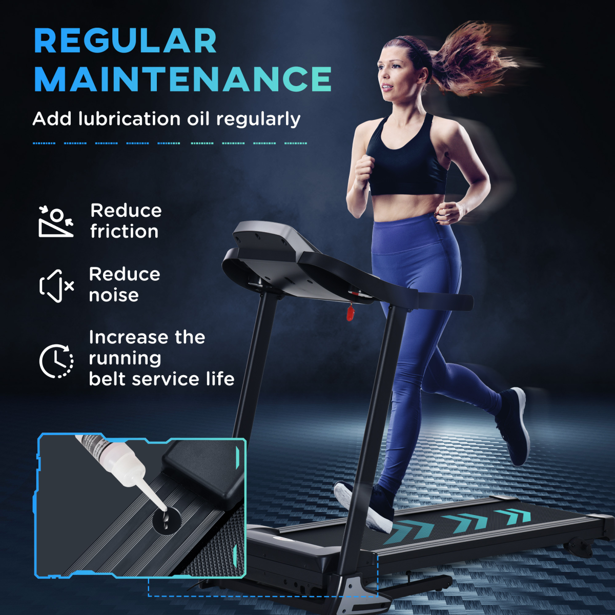 Folding electric treadmill with incline, LED display, and ActiveGear branding for home running workouts.