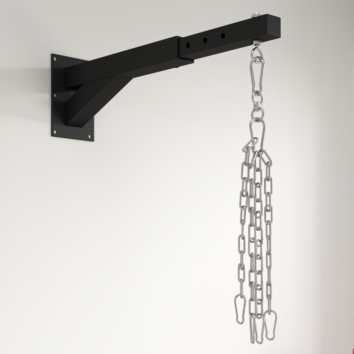 Wall-mounted SPORTNOW adjustable punch bag bracket in five lengths for boxing training.