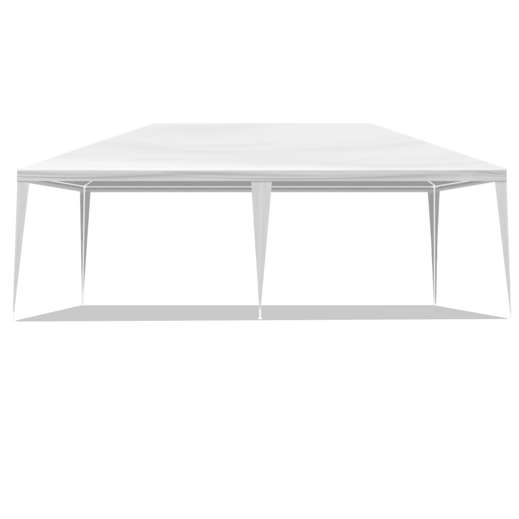 10'x20' Outdoor Party Tent with 6 Removable Sidewalls, Waterproof Canopy Patio Wedding Gazebo, White