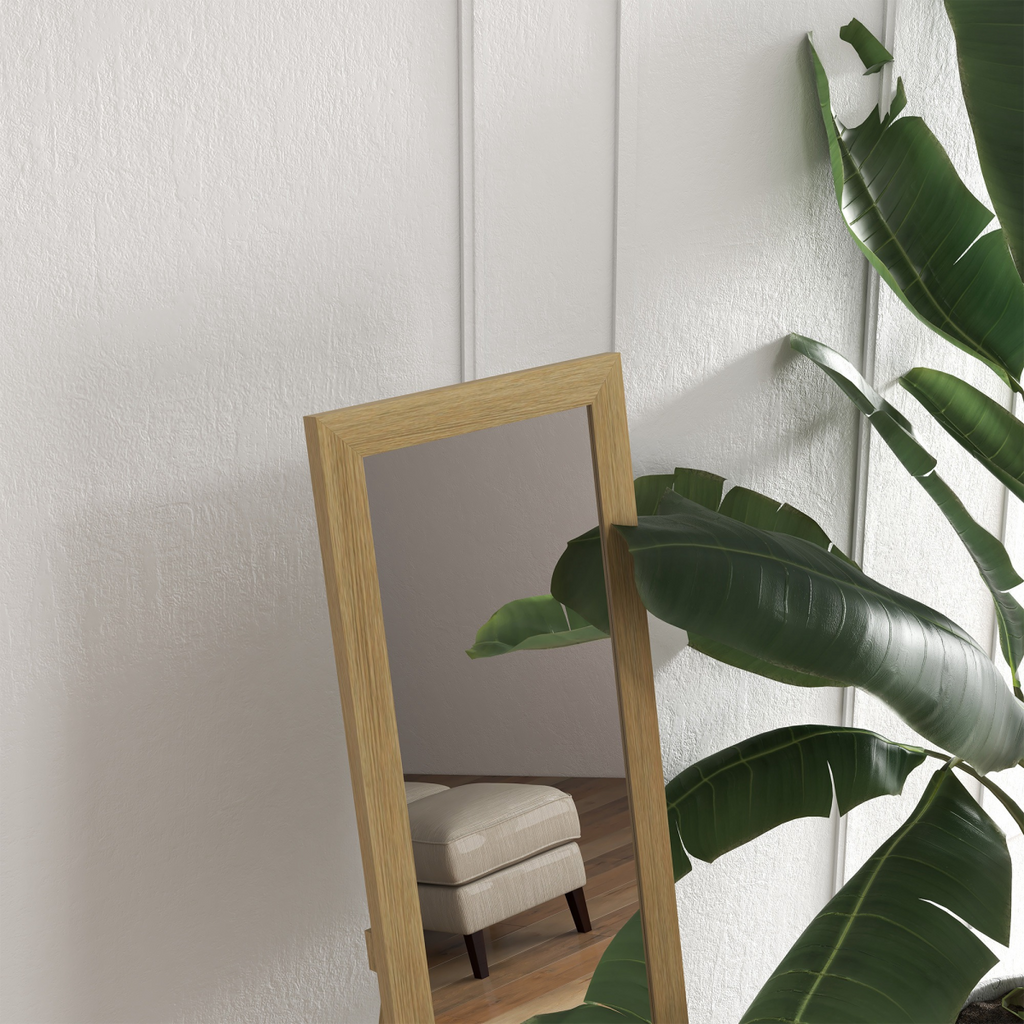 Full Length Farmhouse Mirror - Hanging & Freestanding - Rustic Style