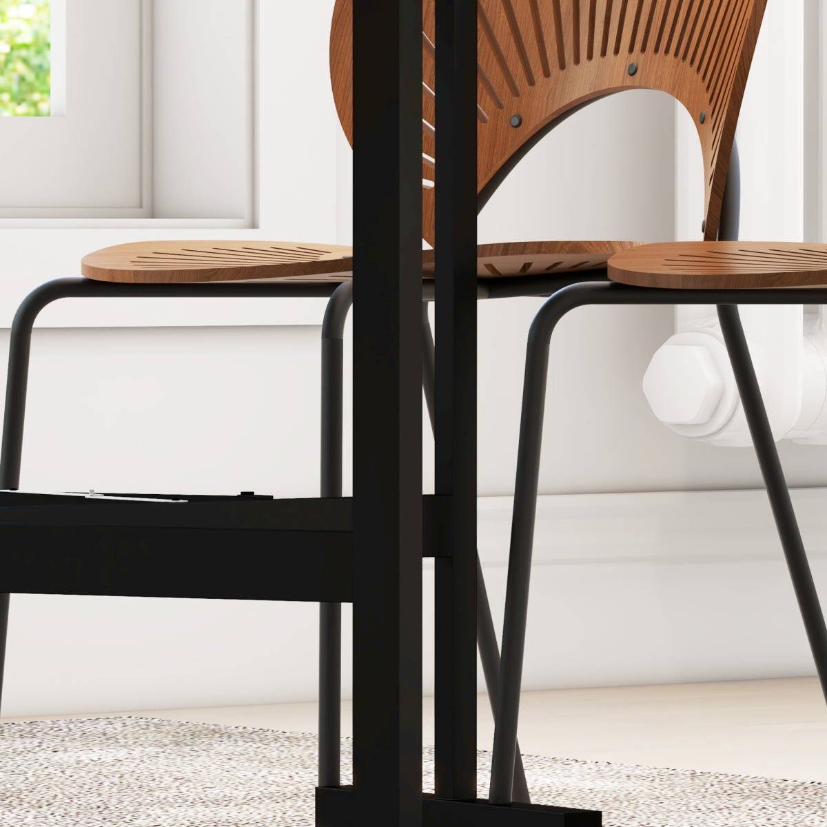 HOMCOM grey drop leaf table with wheels, perfect for small spaces and versatile folding dining use.