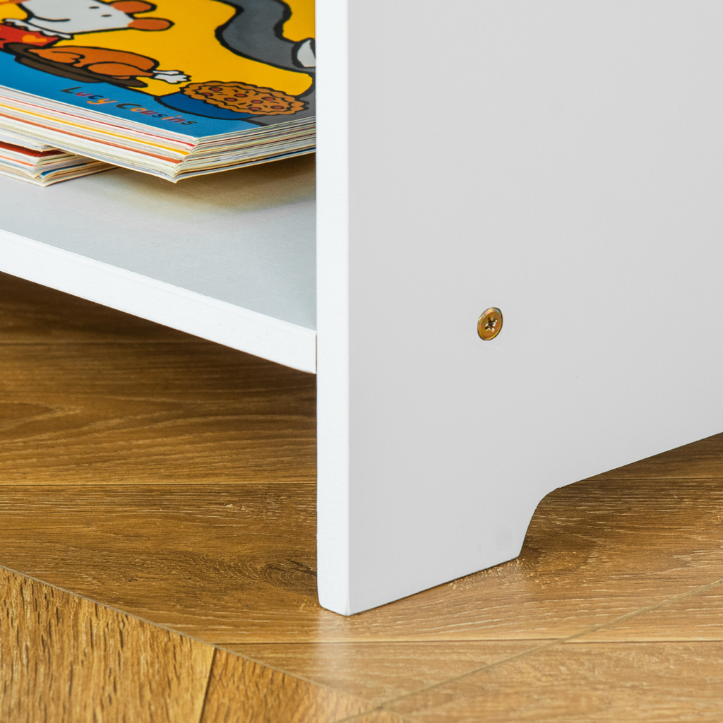 3 Pcs Kids Table & Chairs Set Toddler Furniture Storage Drawers