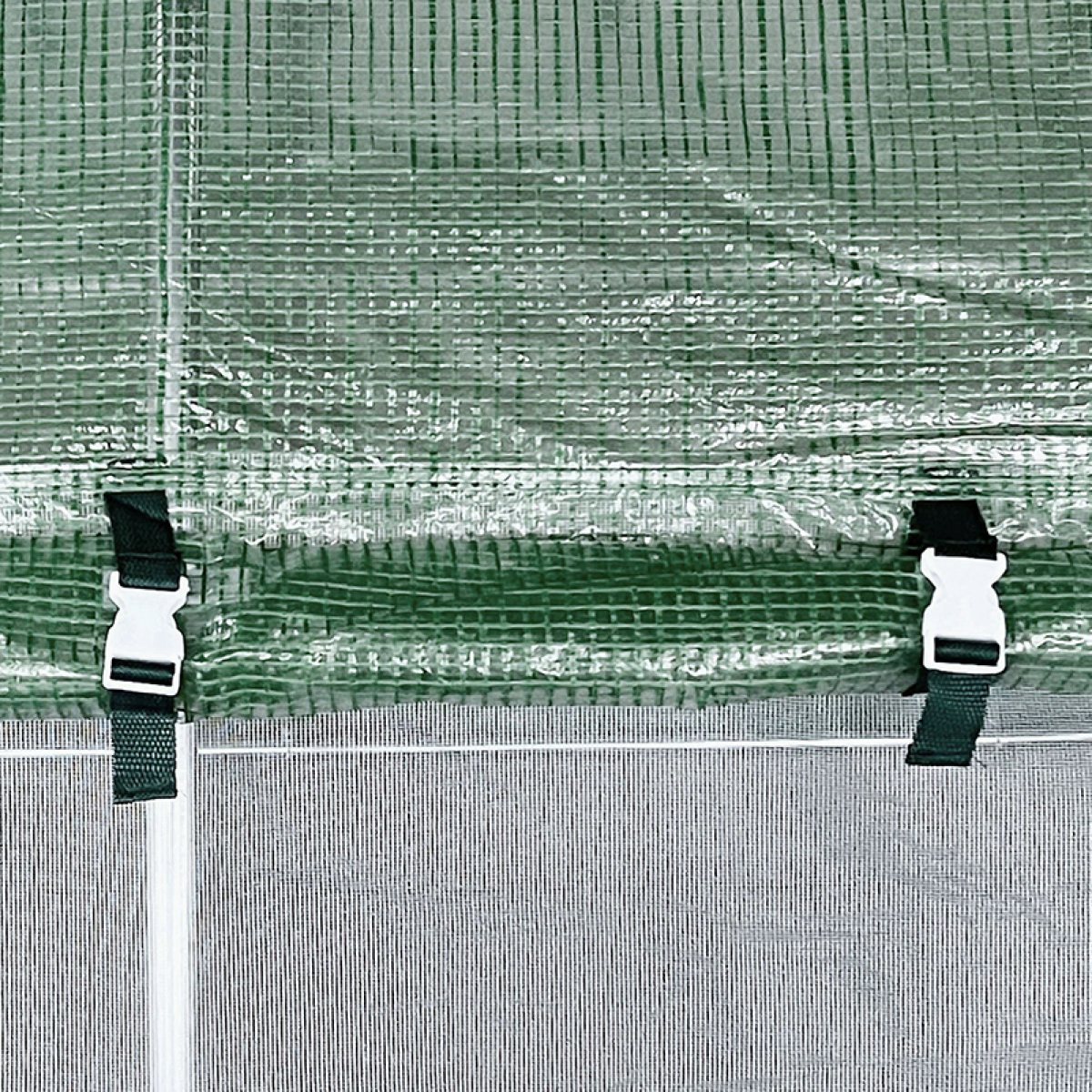 4 x 3M Walk-in Garden Polytunnel Greenhouse Galvanised Steel W/ Door