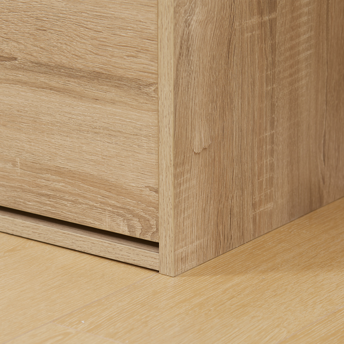 Natural HOMCOM entryway shoe bench with cushioned seat and storage cabinet, perfect for organizing shoes and adding seating.