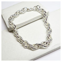 Twisted Silver Bracelet