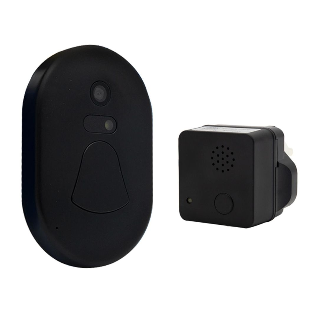 Aquarius Wifi Wireless Smart Camera Doorbell[Black]