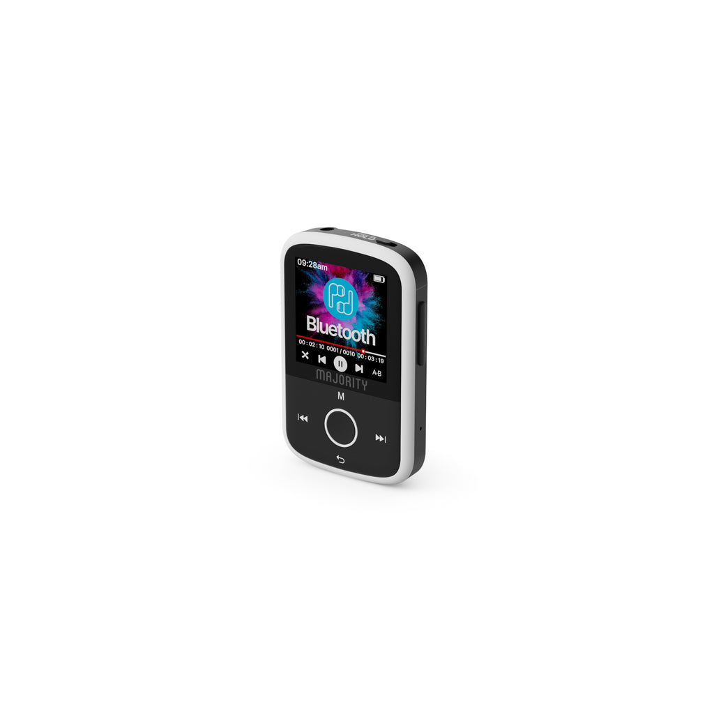 Majority 16GB MP3 Player - Sleek Black/White, Crisp Audio