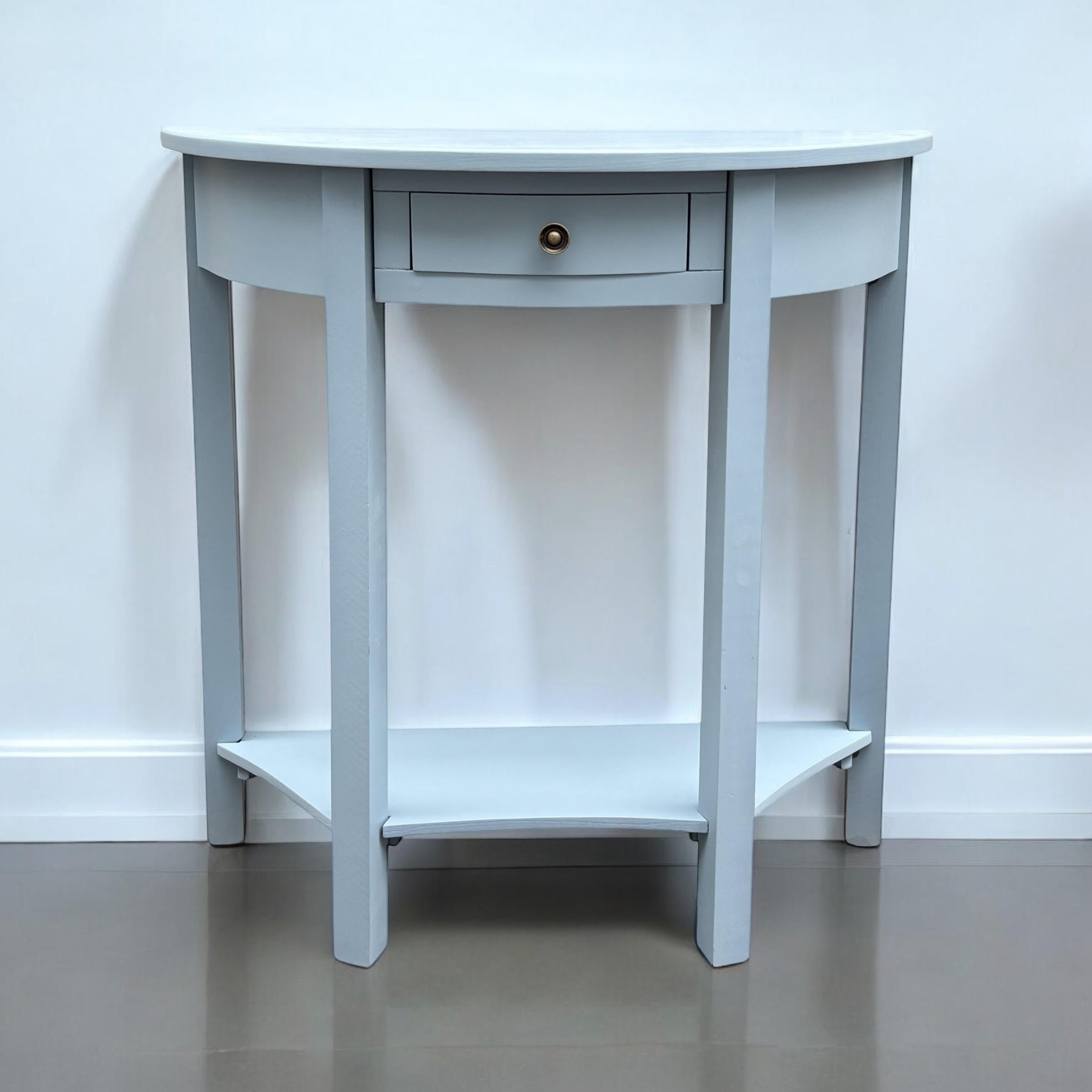 2 Drawer Side Table 80cm - Hand Finished Bedside Storage