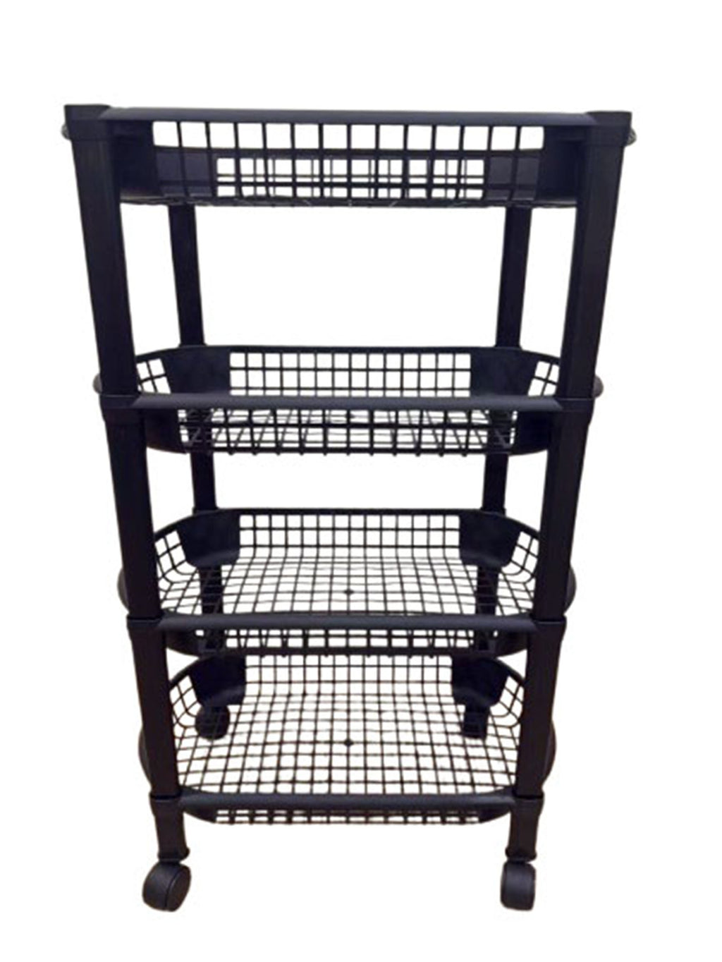 4-Tier Rolling Cart on Wheels for Instant Home Organization