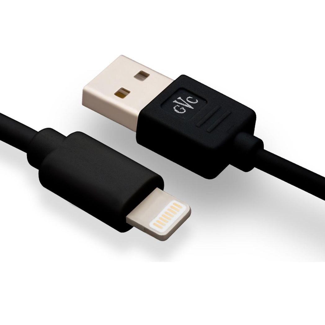 GVC TechHub 3M USB data cable for charging and syncing, showcasing its extra-long length and durable design.