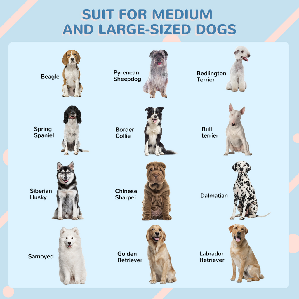 PawHut Weather-Resistant Dog House, Puppy Shelter for Large Dogs - Grey