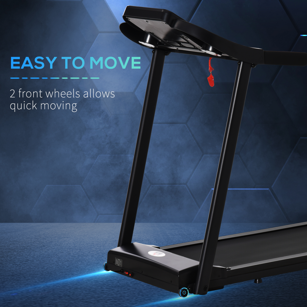 1.5HP Electric Motorised Running Machine by ActiveGear with LED display, showcasing the treadmill's sleek design and features.