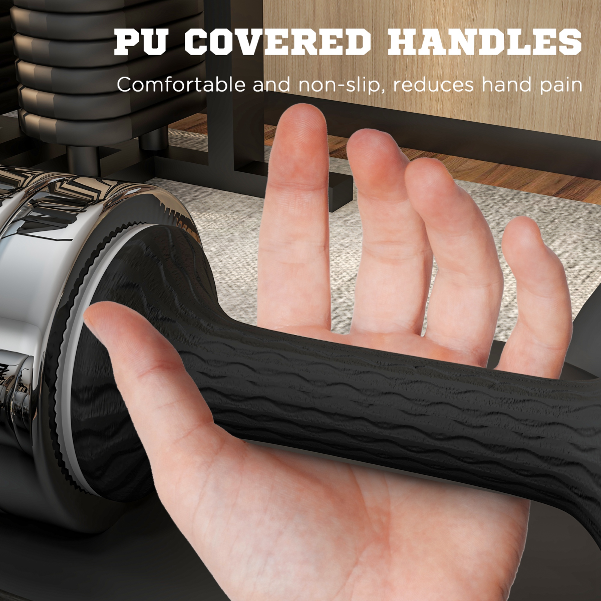 20kg adjustable dumbbells set by Outsunny with storage box, featuring two 10kg weights for versatile workouts.