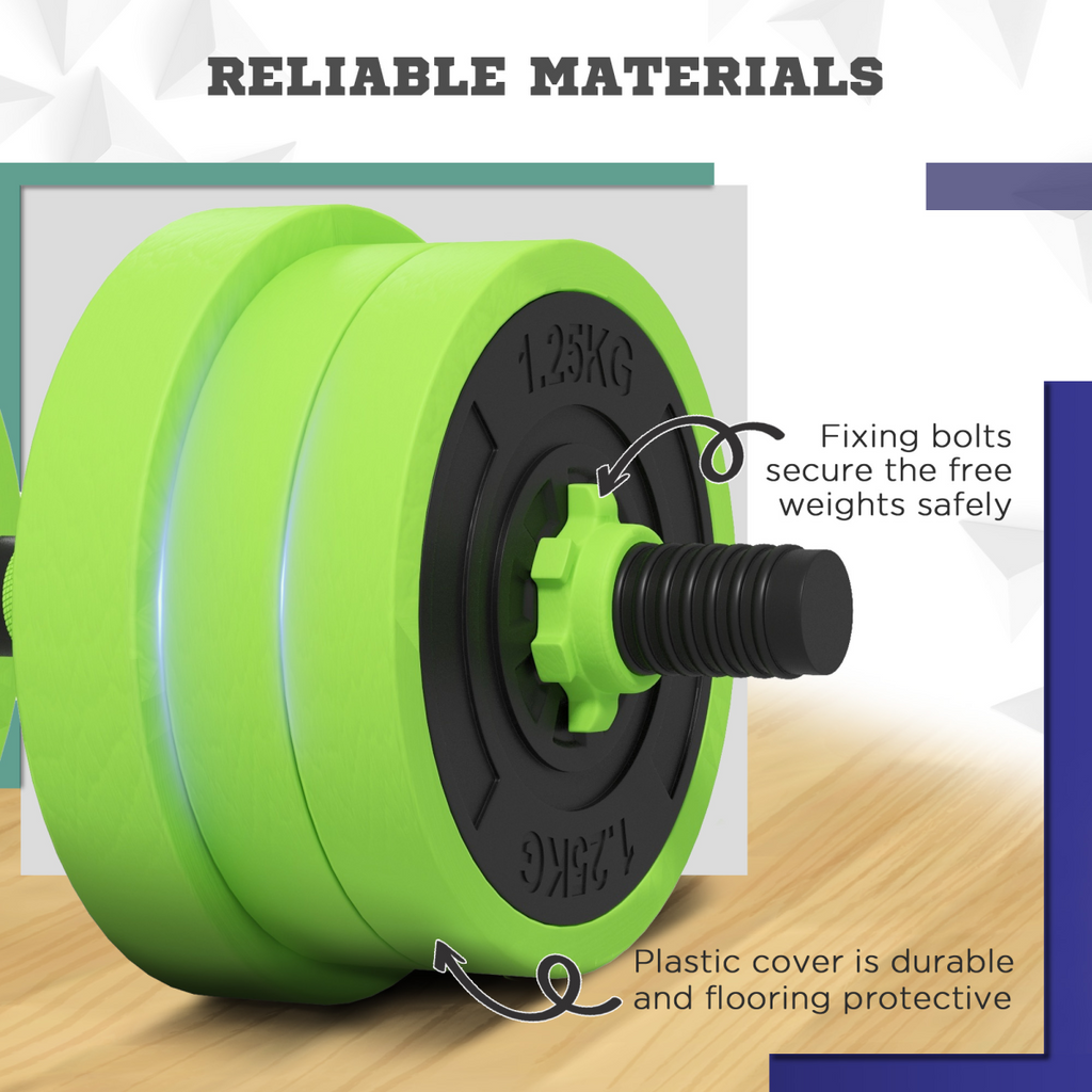 SPORTNOW 40kg weight dumbbells set with barbell, kettlebell, and push-up stand for a complete home gym workout.