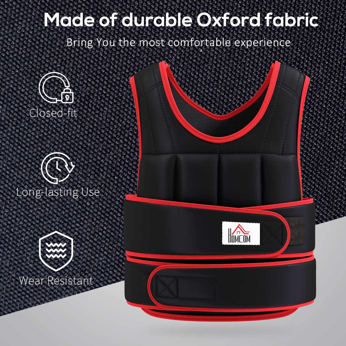 20KG adjustable weight vest by ActiveGear, designed for running and gym training, shown with weights and straps visible.