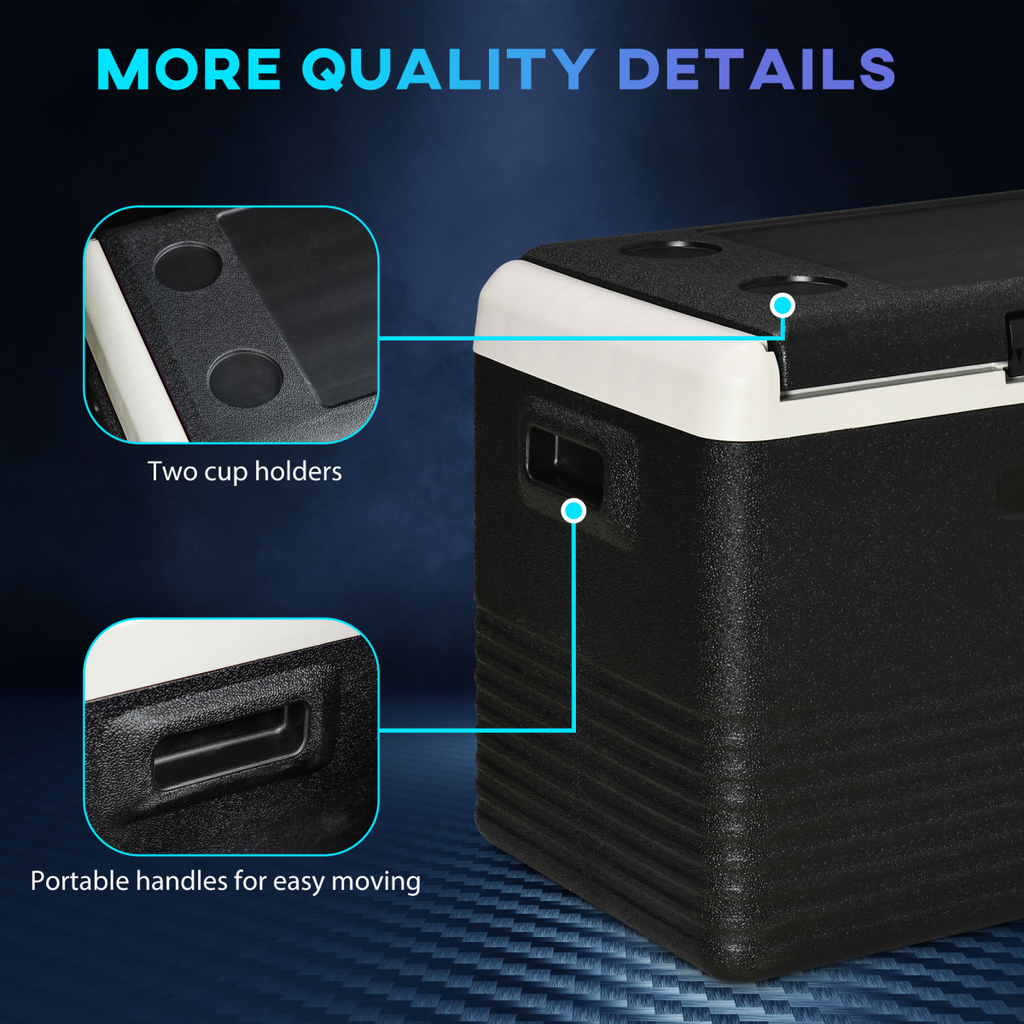 40L Car Refrigerator 12V Portable Freezer for Camping, Driving Outsunny