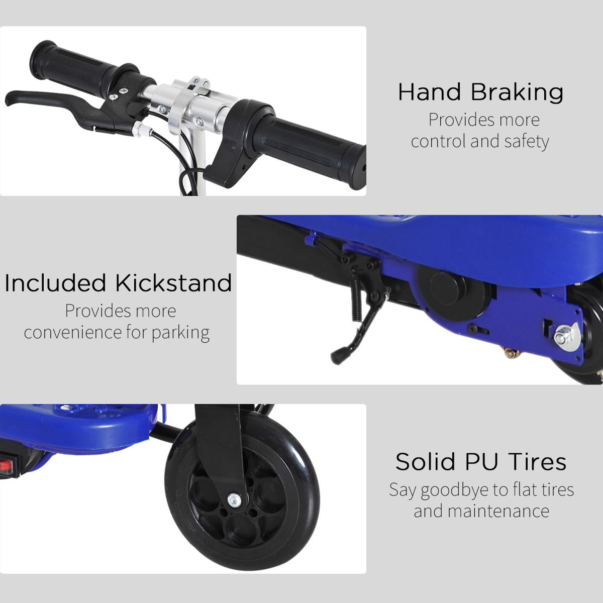 Folding electric scooter for kids by FunZone, featuring a 12V battery and max speed of 12km/h, suitable for ages 7-14.