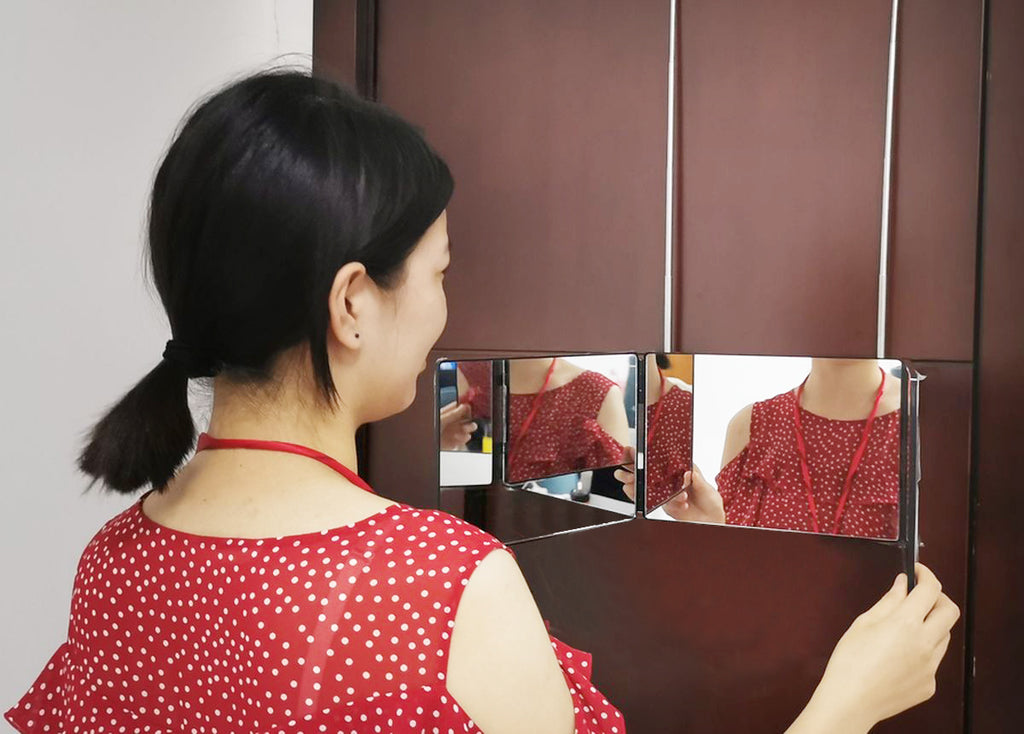 3-Way Door Mirror: See Your Look from Every Angle