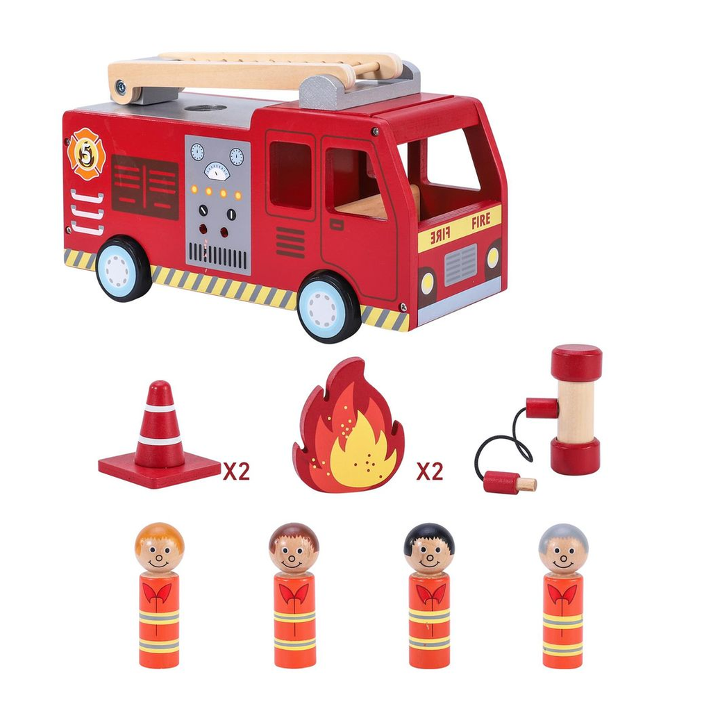 SOKA FIRE ENGINE 1010115 toy from FunZone, featuring bright colors and realistic details for imaginative play.
