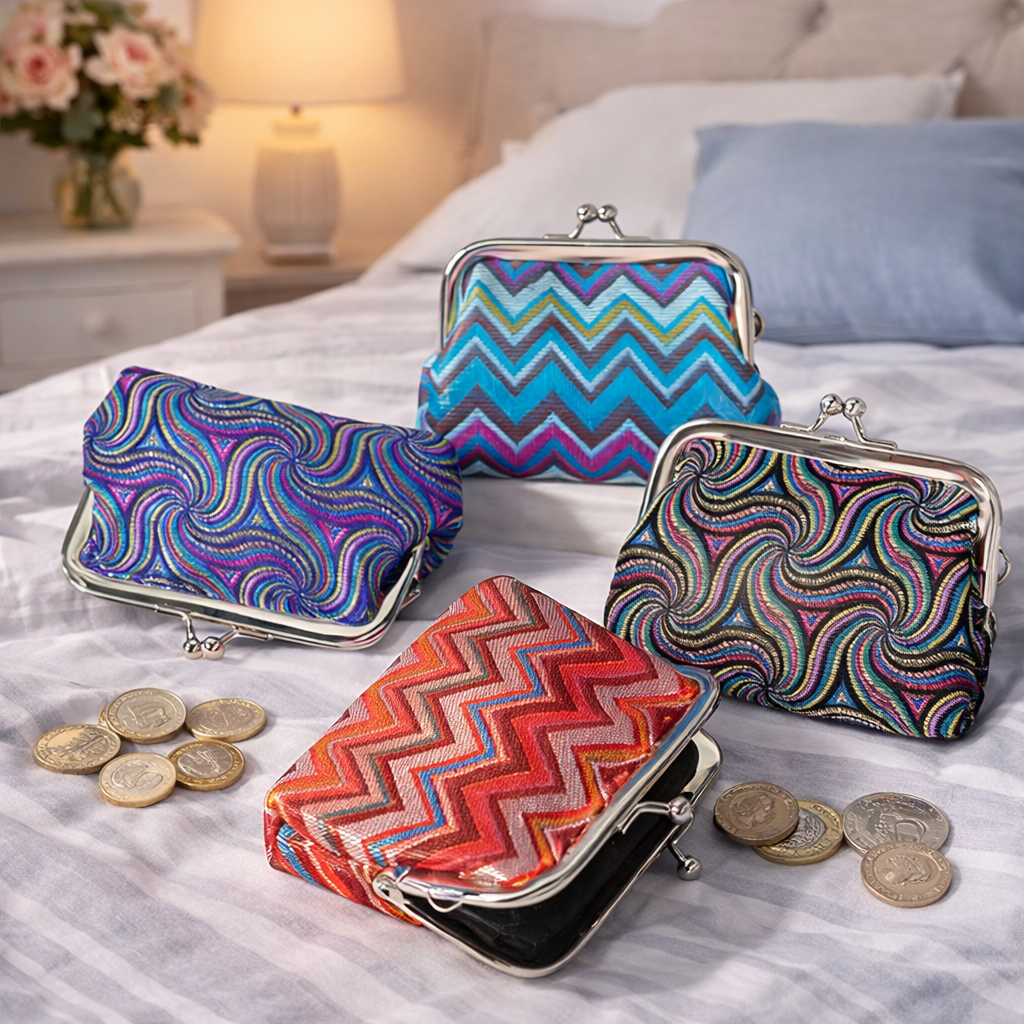 4-Piece Coin Purse Set - Gift for Her