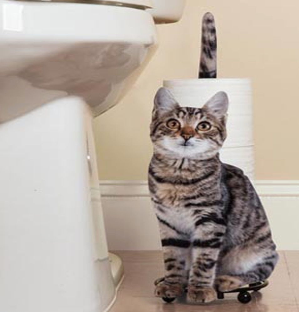 Cat Design Toilet Paper Holder — Purrfect Gift for Cat Lovers