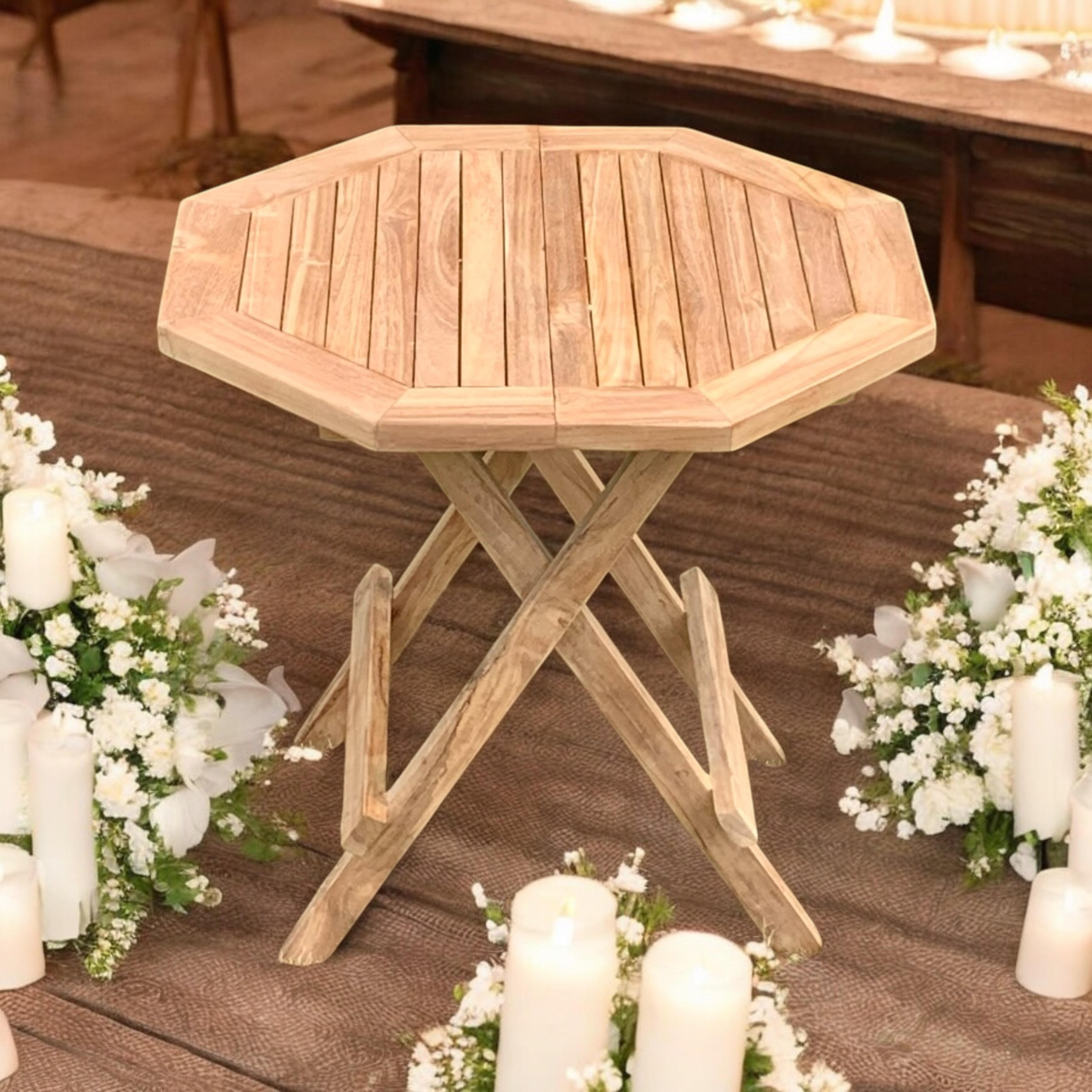 50CM OCTAGONAL PICNIC TABLE