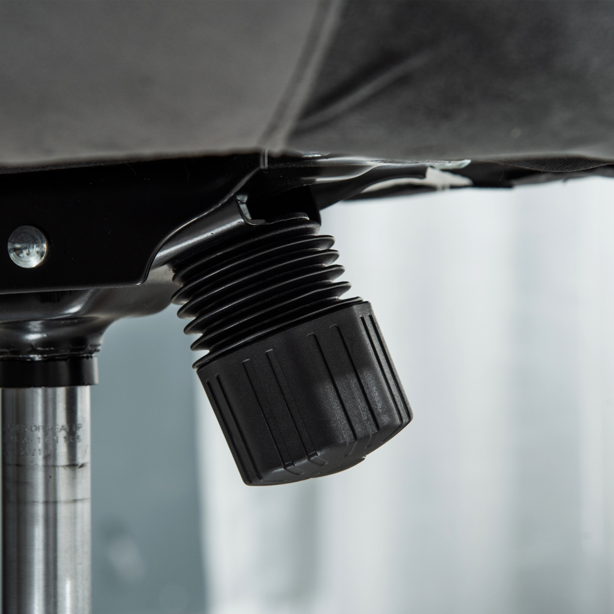 Swivel Dining Height Bar Stool Adjustable Armless Tub Chair Grey