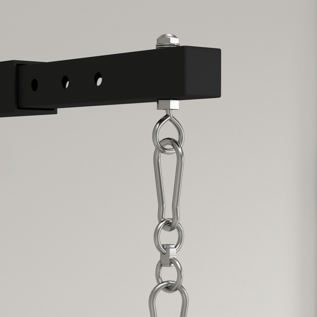 Wall-mounted 5-length adjustable punch bag bracket by SPORTNOW for boxing training, showcasing sturdy design and functionality.