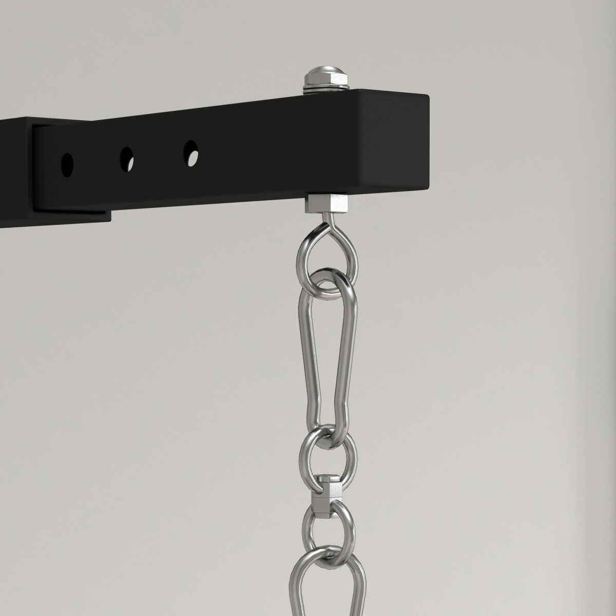 Wall-mounted 5-length adjustable punch bag bracket by SPORTNOW for boxing training, showcasing sturdy design and functionality.