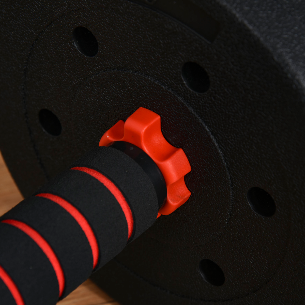 25kg adjustable 2-in-1 barbell and dumbbell weight set for body fitness by ActiveGear, featuring weights and handles.