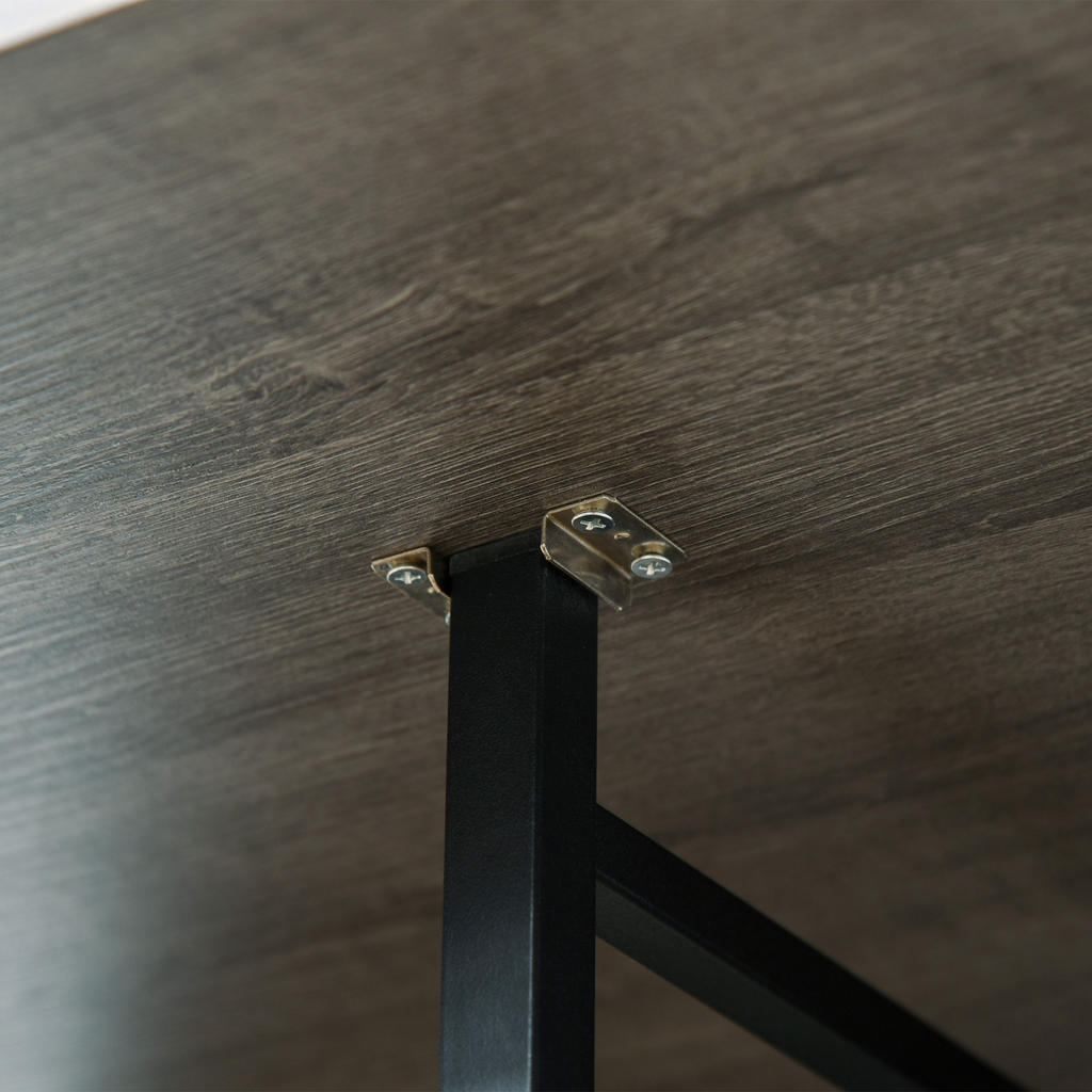 HOMCOM mobile drop leaf table with wheels, extendable design, seating for 6, showcasing wood finish and modern style.