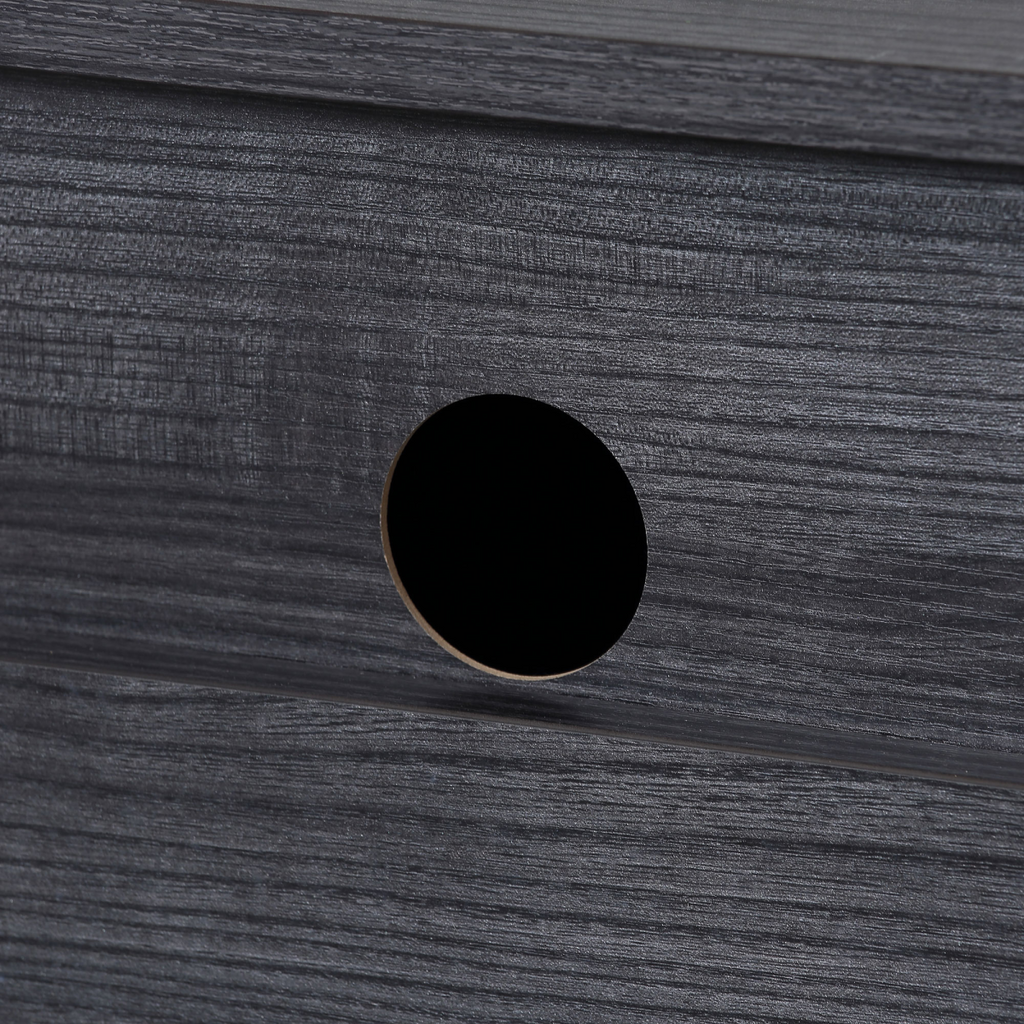 Floating TV unit stand by HomeCraft, featuring wall-mounted design and storage cupboards for media organization.